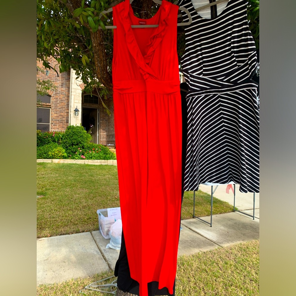 MERONA Soft Jersey Maxi Dress in RED